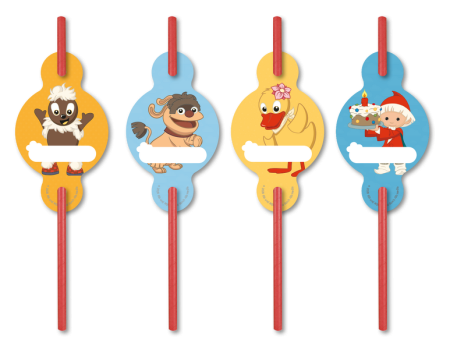 Unser Sandmännchen Papier Trinkhalme